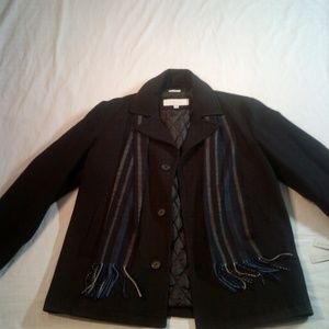 Perry Ellis Portfolio Wool Blend Coat